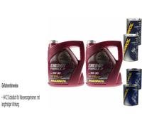 8L Olio Motore MANNOL Energy Formula JP 5W-30 2xStop Perdite+Flush Motore