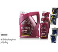 8L Olio Motore MANNOL Extreme 5W-40 2x MANNOL Leak-Stop ADDITIV+Motor Doctor