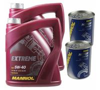 8L Olio Motore MANNOL Extreme 5W-40 2x MANNOL Motor Doctor ADDITIVO