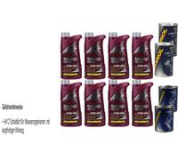 8L Olio Motore MANNOL Racing+Ester 10W-60 2xLeak-Stop+Flush Motore
