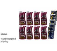 8L Olio Motore MANNOL Racing+Ester 10W-60 2xLeak-Stop+Motor Doctor+Motor Flush
