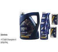 8L Olio Motore MANNOL SAE 10W-40 DIESEL EXTRA 2x MANNOL Leak-Stop ADDITIVO