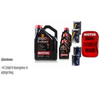 8L olio motore Motul 8100 x-Pulire 5W-40 2x mannol X Motore Flush Borsa