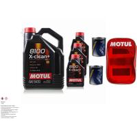 8L olio motore MOTUL 8100 x-Pulire + 5W30 2x mannol Flush Additivo In orsa