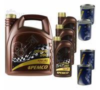 8L Olio Motore PEMCO IDRIVE 260 10W-40 2X MOTOR DOCTOR + MOTOR FLUSH