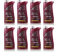 8L Original MANNOL Olio Per Trasmissione Extra 75W-90 API GL 4/GL 5 LS MN8103-1