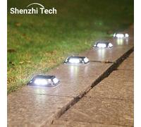 8LED Luce solare per vialetto Luci da terra per giardino esterno Lampada da parete solare a LED impermeabile da campeggio per gradini Scale Passerella Dicembre