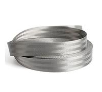 8M 1mm di Spessore 20-50mm Argento Grigio Poliestere Nastri e Fettucce Nastro Manuale Fai da Te per Bambini Seggiolino Zaino Pet Cinghia Artigianato