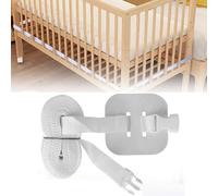8M Cinghie Culla Letto, Cinghia Fissa per Lettino, Regolabile Bianco Cintura per Lettino, Universale Unisci Lettino, Protegge Bene la Culla e Fornisce una Protezione più Forte per Il Tuo Bambino