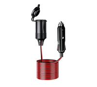 8M Prolunga Accendisigari Auto DC 12V/24V 16AWG, Prolunga Presa Accendisigari per Auto con Fusibile 20A per Auto, Camion, Moto, Navi
