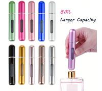8ml Bottiglia ricaricabile per profumo, atomizzatore per profumo ricaricabile, contenitore spray per profumo da viaggio, mini contenitore liquido portatile vuoto, elementi essenziali per il viaggio, o