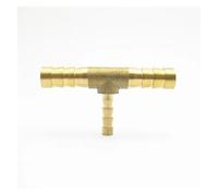 8mm Hose Barb x 4mm Hose Barb x 8mm Hose Barb Tee Brass Barbed Pipe Fitting Coupler Connector Adapter For Fuel Gas Water