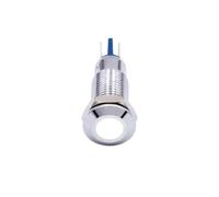 8mm Metal Indicator Light Red Green Blue LED Chrome Warning Signal 3V 6V 12V 24V 220V 1Pcs(A,Other Voltage)