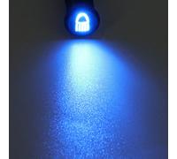 8mm Spia Led Luce Metallo Simbolo Lampada Indicatore Pannello 12-36V
