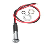 8mm Spia Led Luce Metallo Simbolo Lampada Indicatore Pannello 12-36V -5 Colore