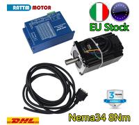 8N.m 1230oz-in Closed Loop NEMA34 Stepper Servo Motor 6A Hybrid Driver HSS86〖IT〗