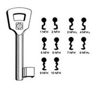 8NFHL CHIAVE PORTE ANTINCENDIO NEMEF 25 [SILCA ]