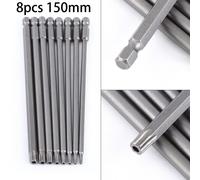 8Pcs 0.6cm Esagonale Magnetic-Torx Cacciavite Set di Punte Hand-Tool 150MM Extra
