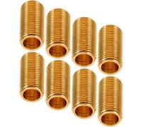 8Pcs 15Mm Lampada Rod Adattatore Connettore 8Pcs Rame Filettato Tu Accessorio Utilità Professionale Durevole Design Affidabile per il Miglioramento Domestico Officina Progetti FAI DA TE