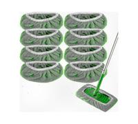 (8PCS 45.3X11.5cm) Washable & Reusable Replacement Pads for Compatible Brand Sweeper Mops, 24.5x11.5cm - Flat Cleaning Cloths for Effective Cleaning