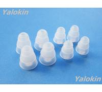 8pcs 4S/4L Trasparente Triplo Flangia Adattatori Punte per Sennheiser Cx Sport &