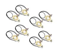 8Pcs 50MM Chitarra Pickup Trasduttore Piezo Amplificatore Precablato con 6.35MM Uscita Jack per Chitarra Acustica Ukulele