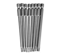 8PCS Allungato Esagonale Magnetictorx Cacciavite Punte 100MM T8-T40 Adattatore