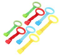 8pcs Baby Learning Crib Standing Hanging Ring Crib Toddler Pull Ring