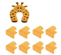 8pcs bambino Cassaforte Angolo Protezioni Guardie childproofing mobili tabella edge Guards, con tappo del portello Protegga il bambino da un infortunio - aurantium