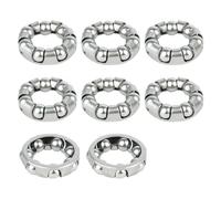 8Pcs Biciclette Sfere Cuscinetto Fermo Montagna Bike Cuffie Cuscinetto Sfere In Gabbia Biciclette Forcella Mozzi Movimento Centrale Mountain Bike Auricolare In Gabbia