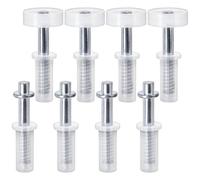 8Pcs Bifold Ripostiglio Porta Riparazione Kit Pivot Cardine Top Guida Ruota Easy