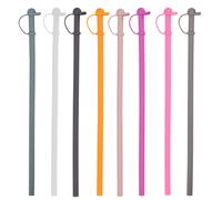 8PCS Cannucce Silicone Lunghe 31CM per Bicchieri Tazze Riutilizzabili Accessori
