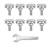 8pcs cavo batteria T-Bolt 304 in acciaio inox M6 batteria per auto connettore terminale tenditore a vite con dado esagonale e rondella per parti di interruttore batteria di ricambio per barche marine