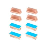 8PCS Copper Heatsink 22x8x7mm 2W/mK with Thermal Adhesive Tape