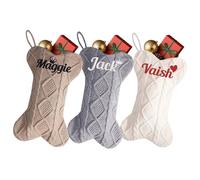 8Pcs Custom 16.5Inch Large Pet Hanging Calza di Natale con il nome, calze di Natale personalizzate ricamate per la decorazione del camino