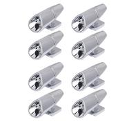8PCS Deer Whistles Wildlife Warning for Cars, Vehicles, Motorcycles, Black Ultrasonic Deer Warning (Silver)