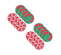 8pcs Elements Christmas Round Felt Onslip Cup Pads Cup Coaster Christmas