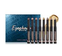 8Pcs Eye Shadow Stick Set, Ombretti Impermeabile, Ombretto Stick Occhi Tono Metallico Lucido, Di Lunga Durata, Può Completare Rapidamente E Facilmente Il Trucco Degli Occhi (#B, 8PCS)
