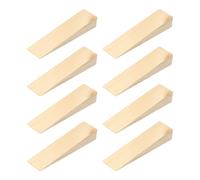 8Pcs Fermaporte in Legno, 12x3x2 cm Cunei Antiscivolo per Casa