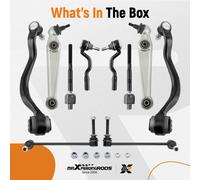 8pcs Front Lower Suspension Wishbone Track Control Arm for BMW X5 X6 E70 E71 E72