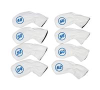 8Pcs Golfs Testa di Ferro Coperture Protettive Cuoio DELL'UNITÀ di elaborazione Impermeabile Golf Ferro Head Covers Accessori Regali Per Golfers Impermeabile Copertura Headcover