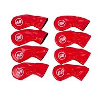 8Pcs Golfs Testa di Ferro Coperture Protettive Cuoio DELL'UNITÀ di elaborazione Impermeabile Golf Ferro Head Covers Accessori Regali Per Golfers Impermeabile Copertura Headcover