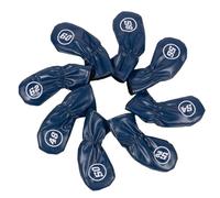 8Pcs Golfs Testa di Ferro Coperture Protettive Cuoio DELL'UNITÀ di elaborazione Impermeabilizza Golf Testa di Ferro Copre Accessori Regali Per Golfers PU Copertura