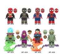 (8PCS-H) 128 pezzi Avengers Super Heroes Minifigures DC Set compatibile con Lego