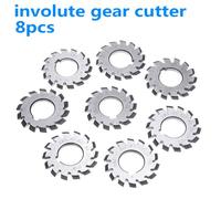 8pcs HSS M1-Diameter 22mm PA20 ° 20 Gradi #1-8 Evolvente Gear Cutters-Set