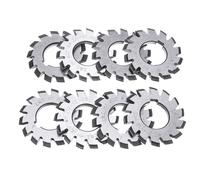 8pcs HSS M1-Diameter 22mm PA20 ° 20 Gradi #1-8 Evolvente Gear Cutters-Set