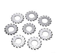 8pcs HSS M1 Gear Cutters Set con angolo di pressione di 20 gradi per la produzione professionale di ingranaggi