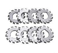 8pcs HSS M1 Involute Gear Cutters Set con 22mm Diametro e 20 Gradi Angolo di Pressione