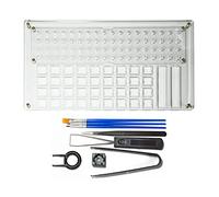 8PCS Interruttore Lube Station 36 Fori Acrilico Piattaforma di Rimozione Keycaps Estrattore Per MX Tastiera Meccanica Strumento Opener Kit Ottico Metallo