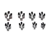 8pcs Leather Shape Punch Cutter Mold, High Carbon Steel Hollow Punching Cutter Set, Professional DIY Tool for Belt Bag Wallet Making, Includes 8 Different Sizes for Various